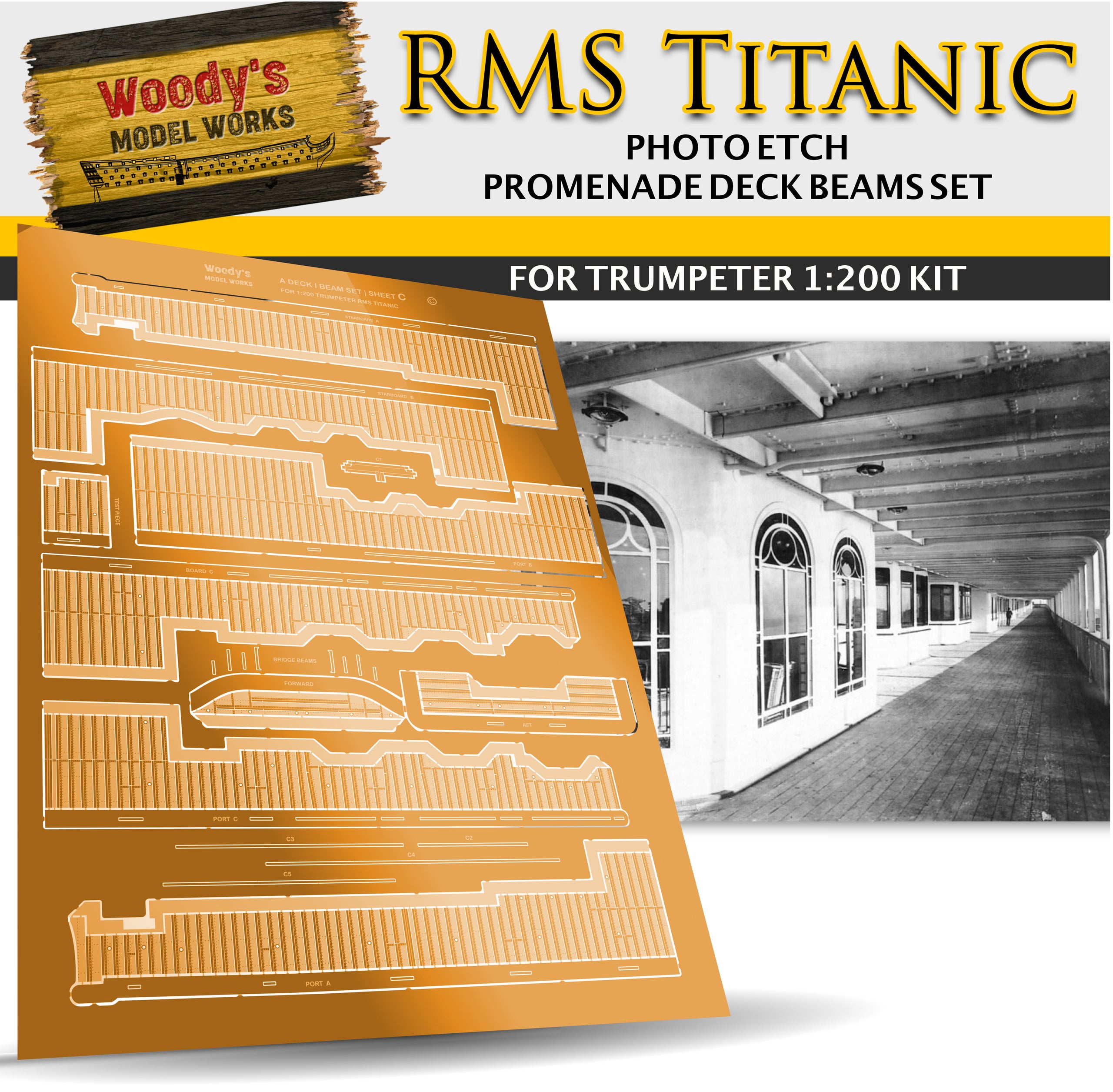 1/200 Titanic Private Promenade Wall Kit